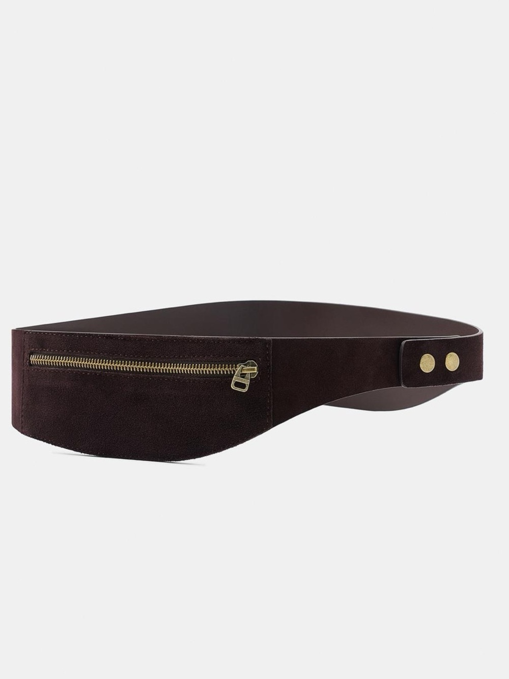 ZARA Brown Suede Waist Bag Belt new - Picture 10 of 10